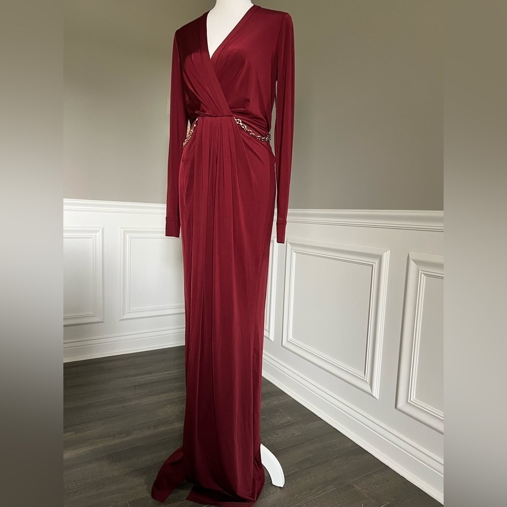 L'AGENCE Thea Twist-Front Column Dress sz 2 595$ - Picture 9 of 13